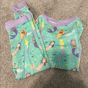 Little Sleepies Mermaid Pajama Set - Purple and Teal